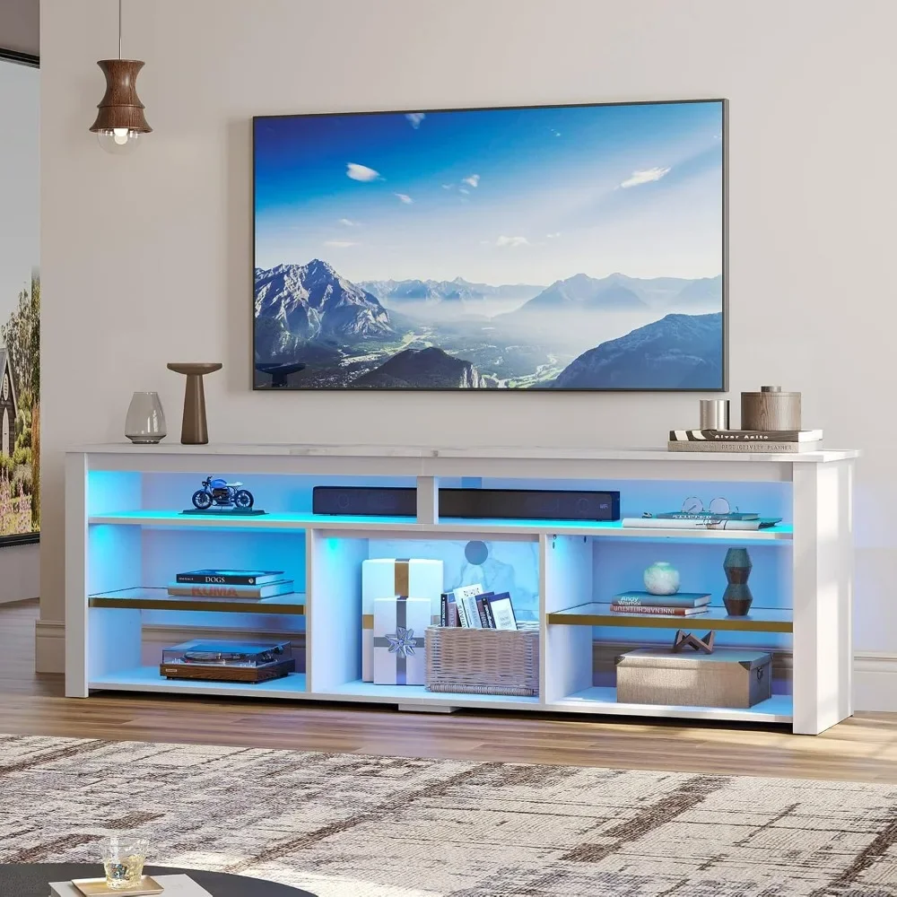 Gaming Console Entertainment Center - TV Stand for 75 inch TV,