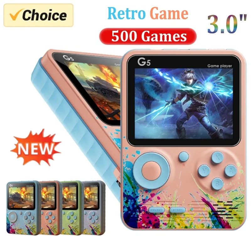 Gaming Console Under 500 - Macaron G5 Retro Handheld Gamepad Console