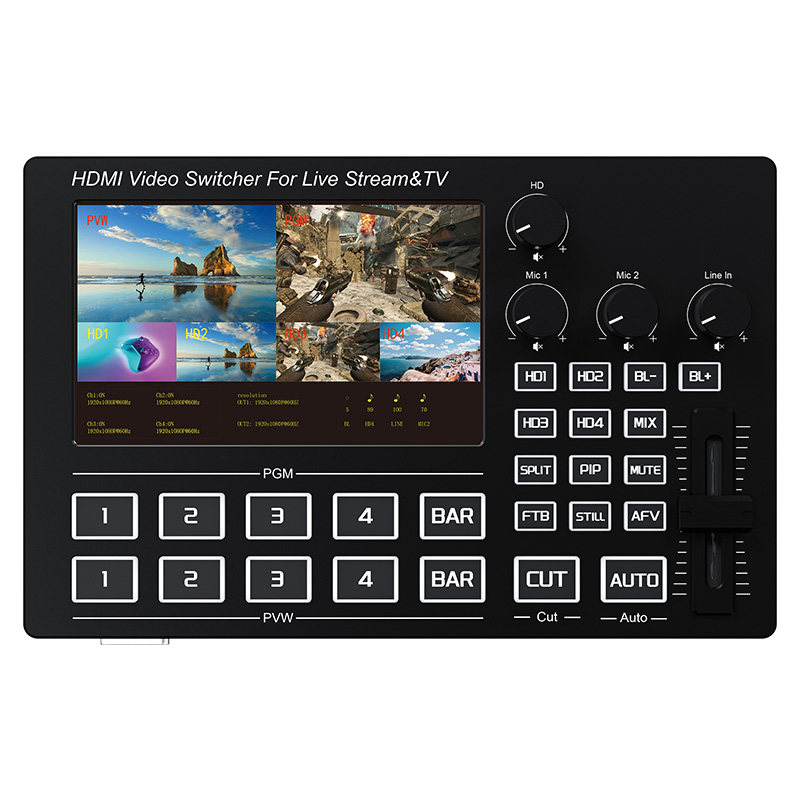 Gaming Console Monitor - 1080P 4 Channel HDMI Live Streaming