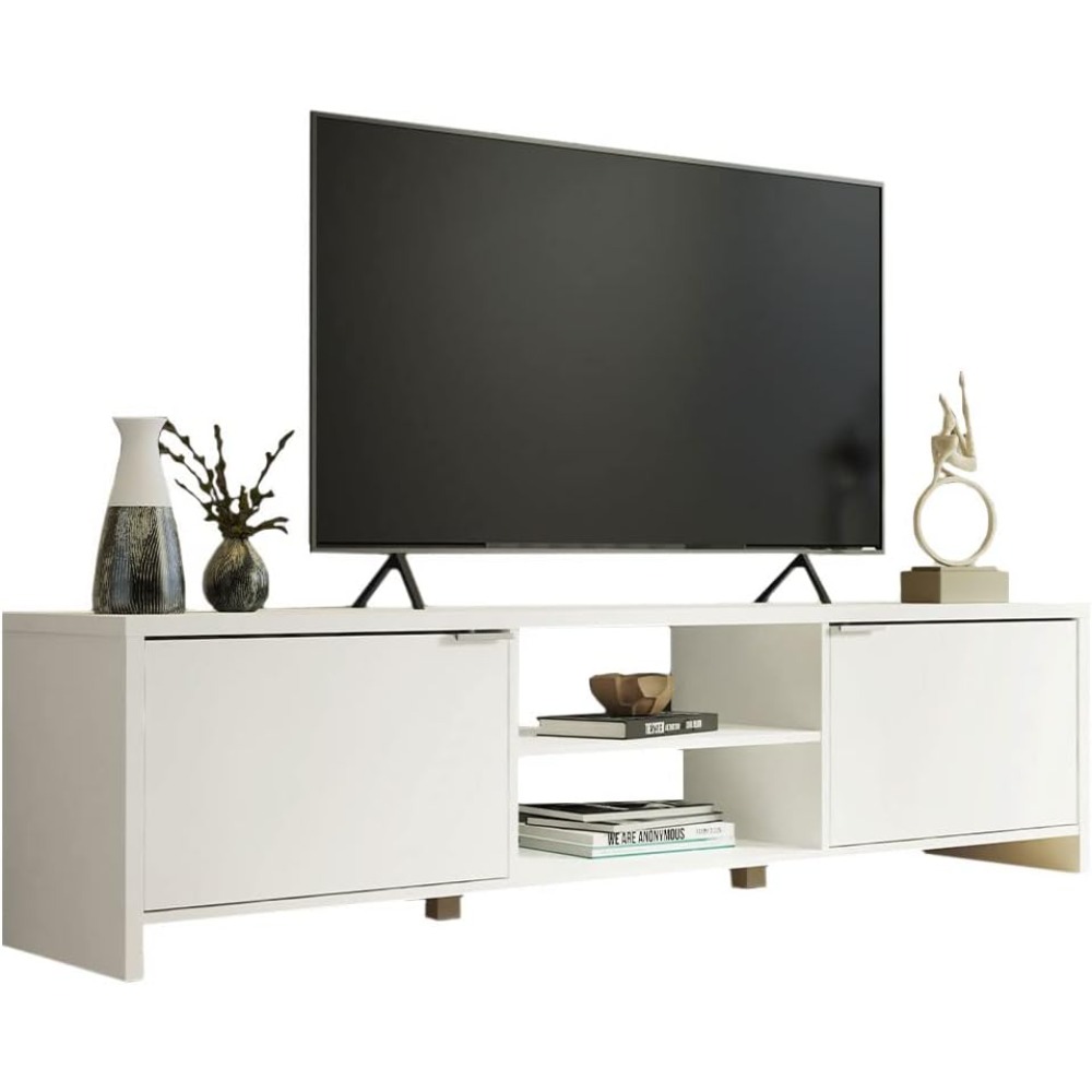 Gaming Console Entertainment Center - TV Stand Large Media Console with