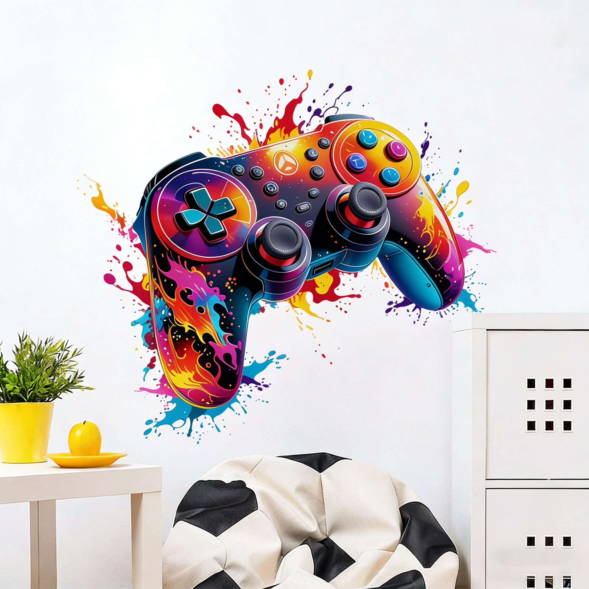 Red Flame Game Controller Wall - đánh giá và giá Gaming Console Cabinet