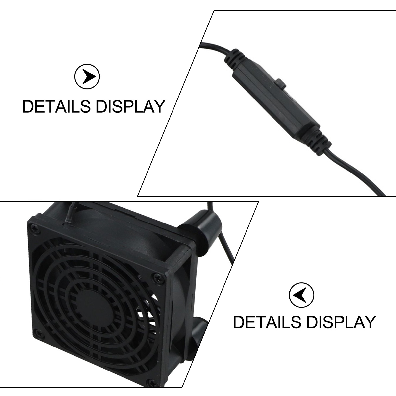 80mm 5V USB Cooling Fan Quiet  - đánh giá và giá Gaming Console Cabinet