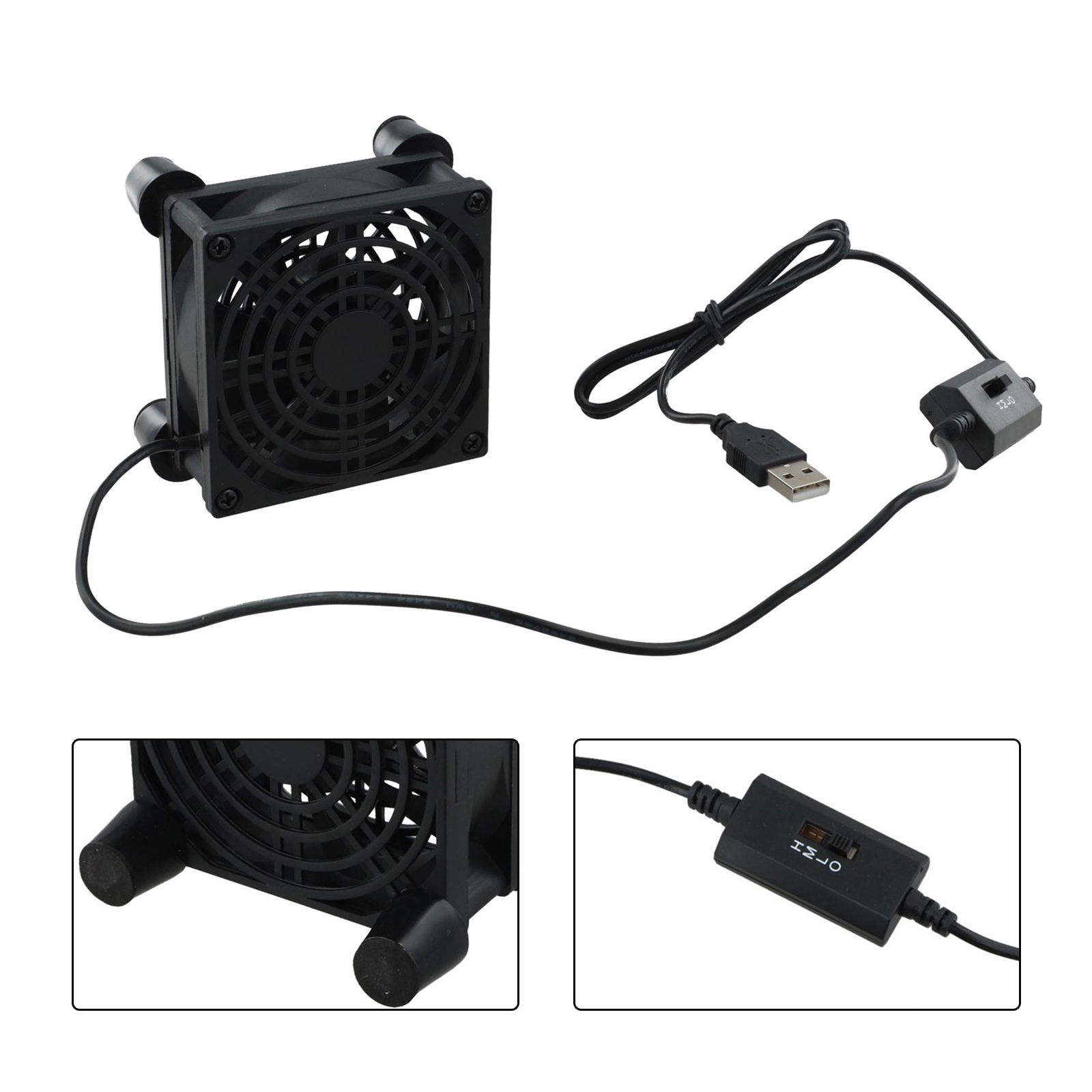 80mm 5V USB Cooling Fan Quiet  - đánh giá và giá Gaming Console Cabinet