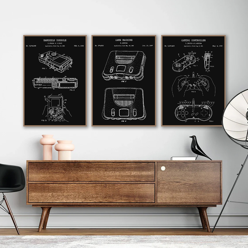 Vintage Game Console Blueprint - đánh giá và giá Gaming Console Picture