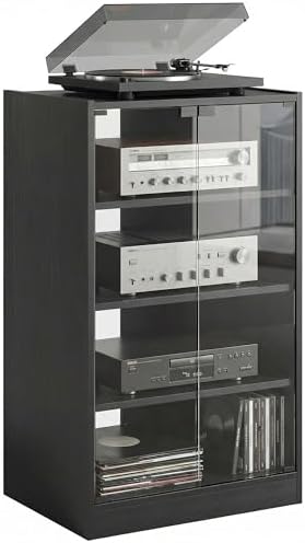 Media Cabinet, 4-Tier Stereo C - đánh giá và giá Gaming Console Cabinet