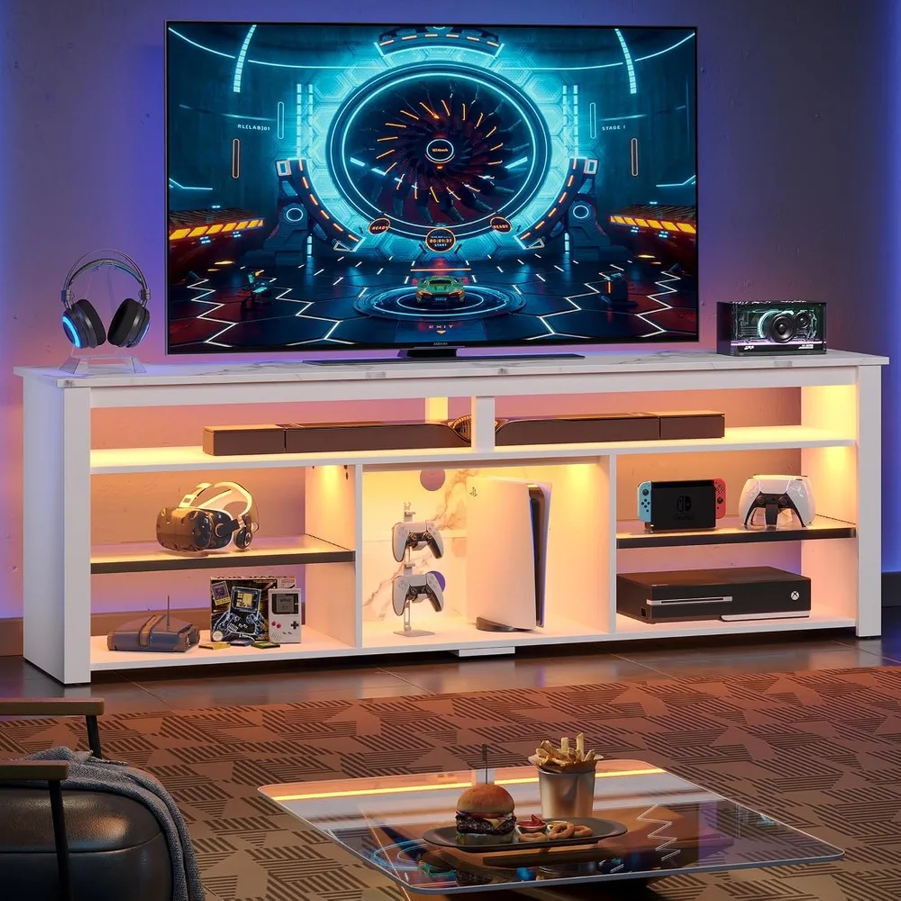 TV Stand for 75 inch TV, Tall  - đánh giá và giá Gaming Console Entertainment Center