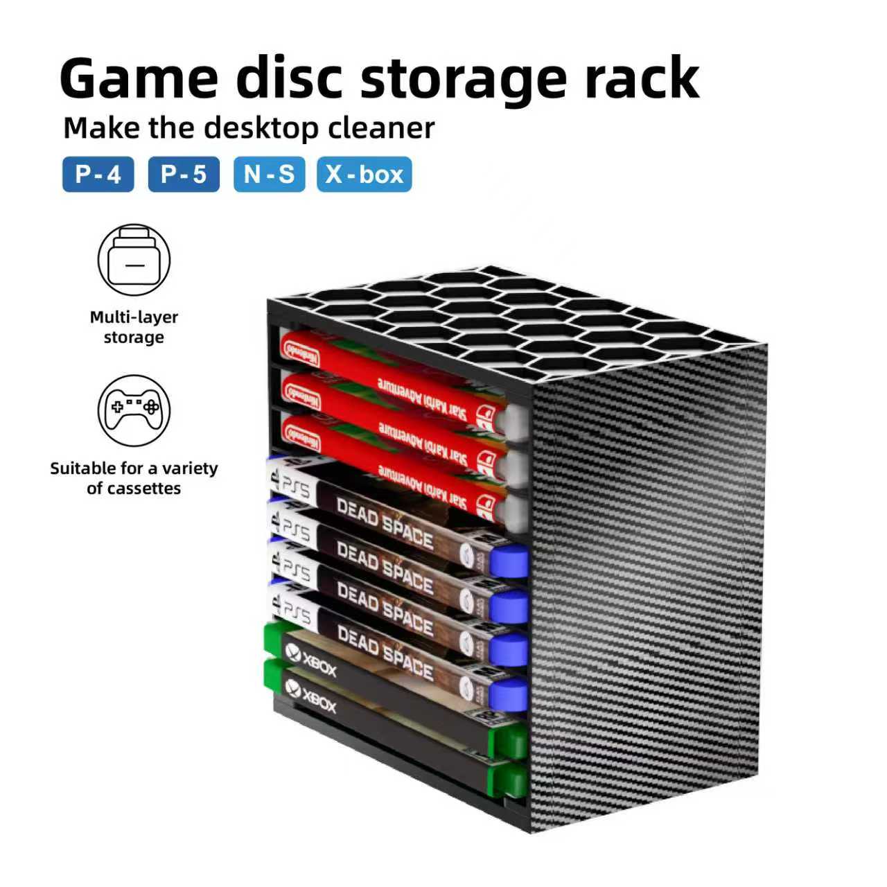 Multi-Layer Game Cassette Stor - đánh giá và giá Gaming Console Organizer