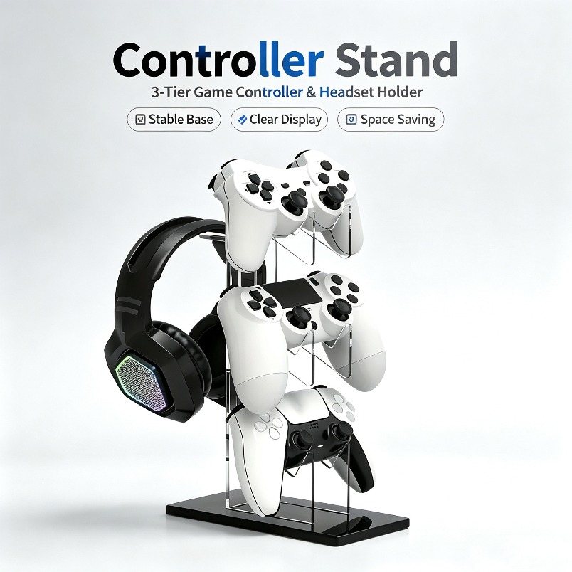 Controller Stand 3 Tier Headph - đánh giá và giá Gaming Console Organizer
