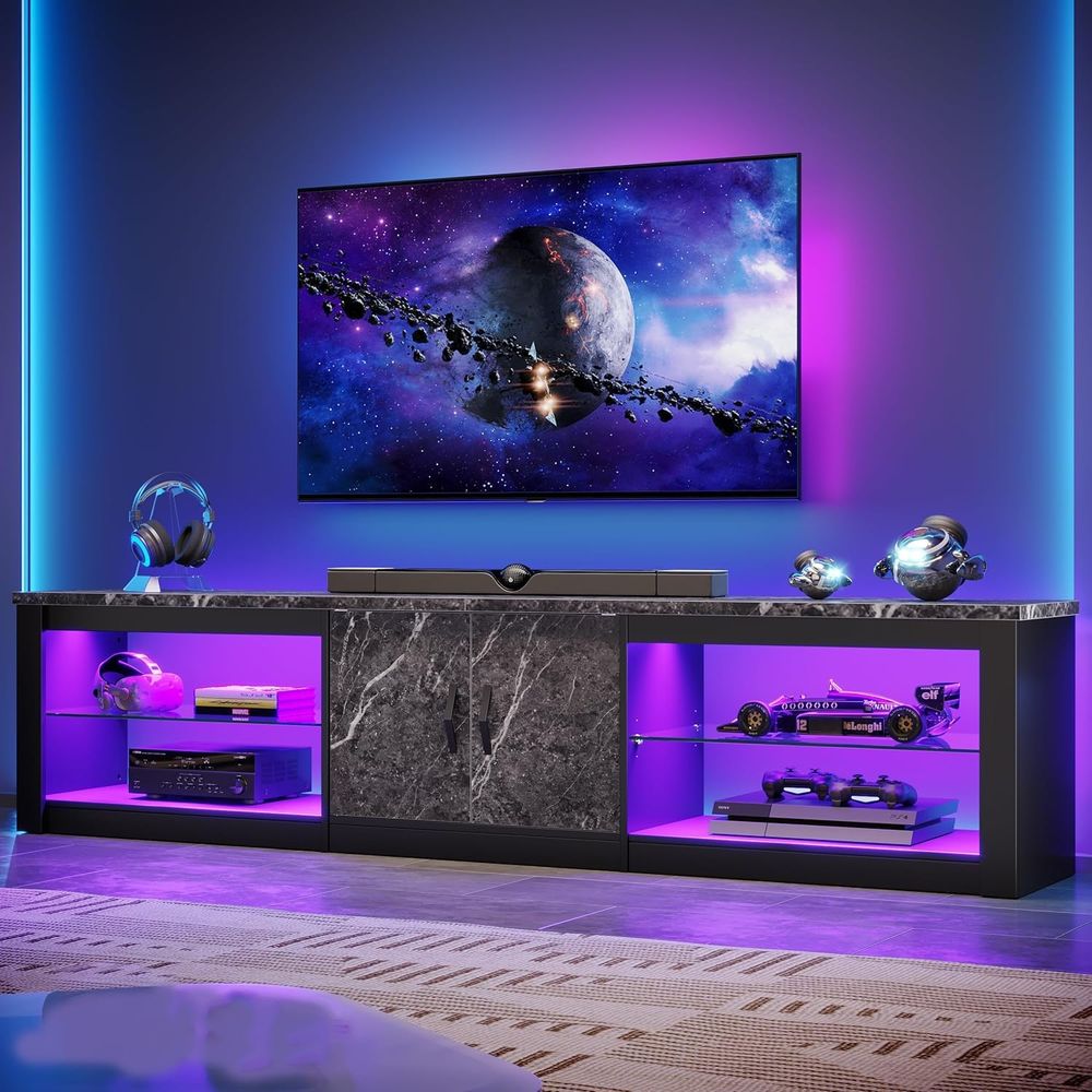80 Inch TV Stand or 75/85/86 i - đánh giá và giá Gaming Console Entertainment Center