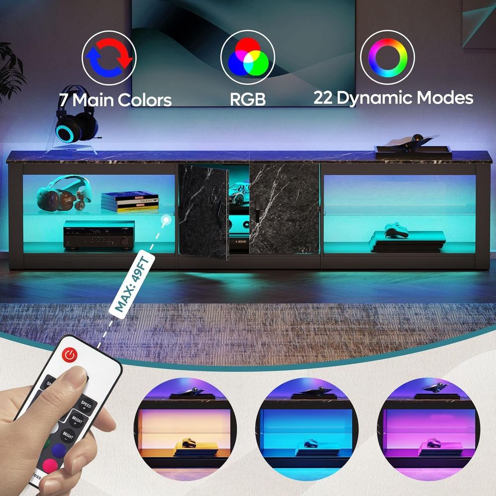 80 Inch TV Stand or 75/85/86 i - đánh giá và giá Gaming Console Entertainment Center