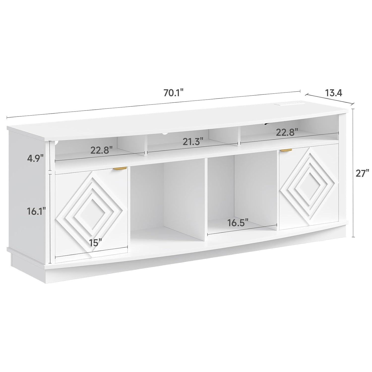 LED TV Stand 80 Inch Entertain - đánh giá và giá Gaming Console Entertainment Center