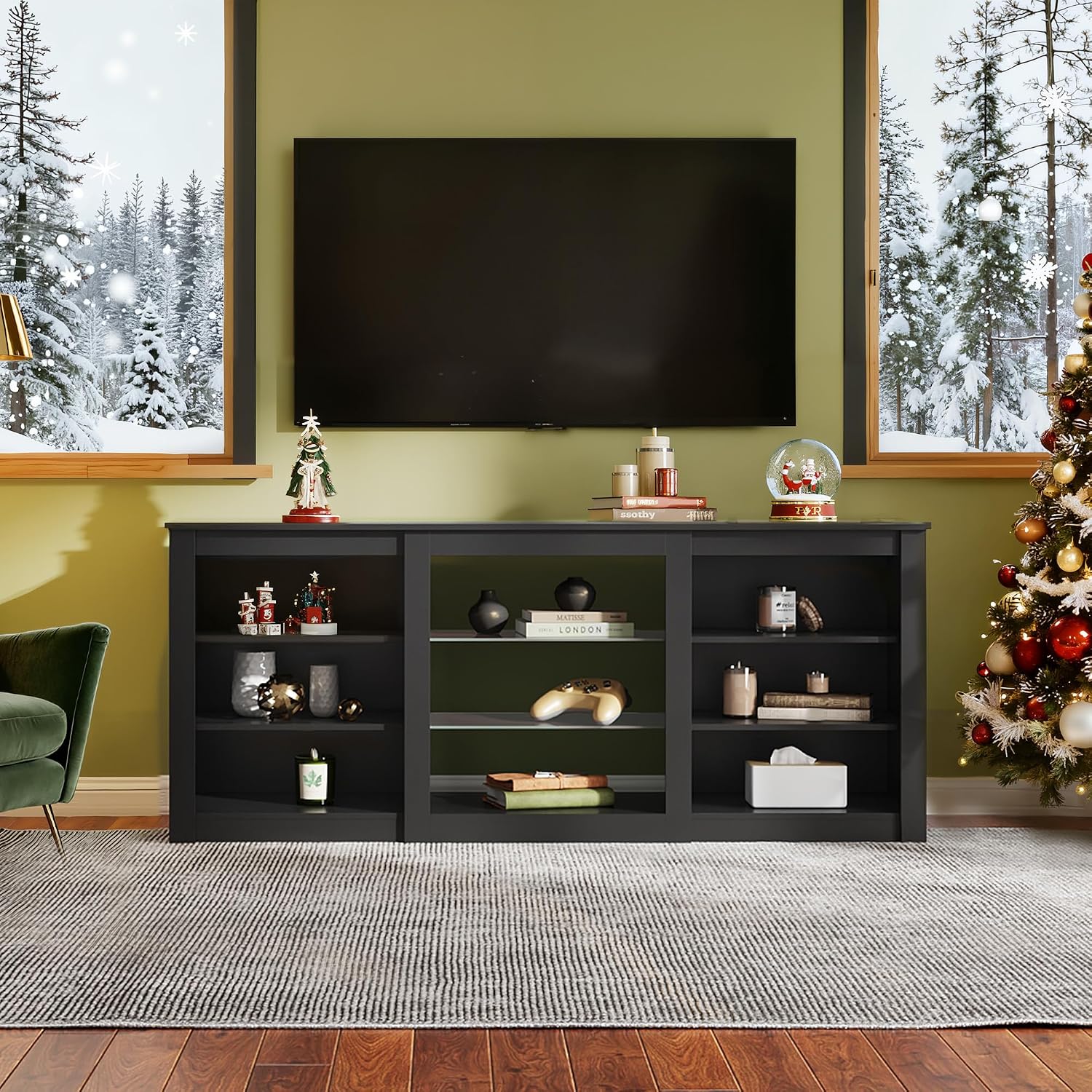 Modern TV Stand Entertainment  - đánh giá và giá Gaming Console Entertainment Center