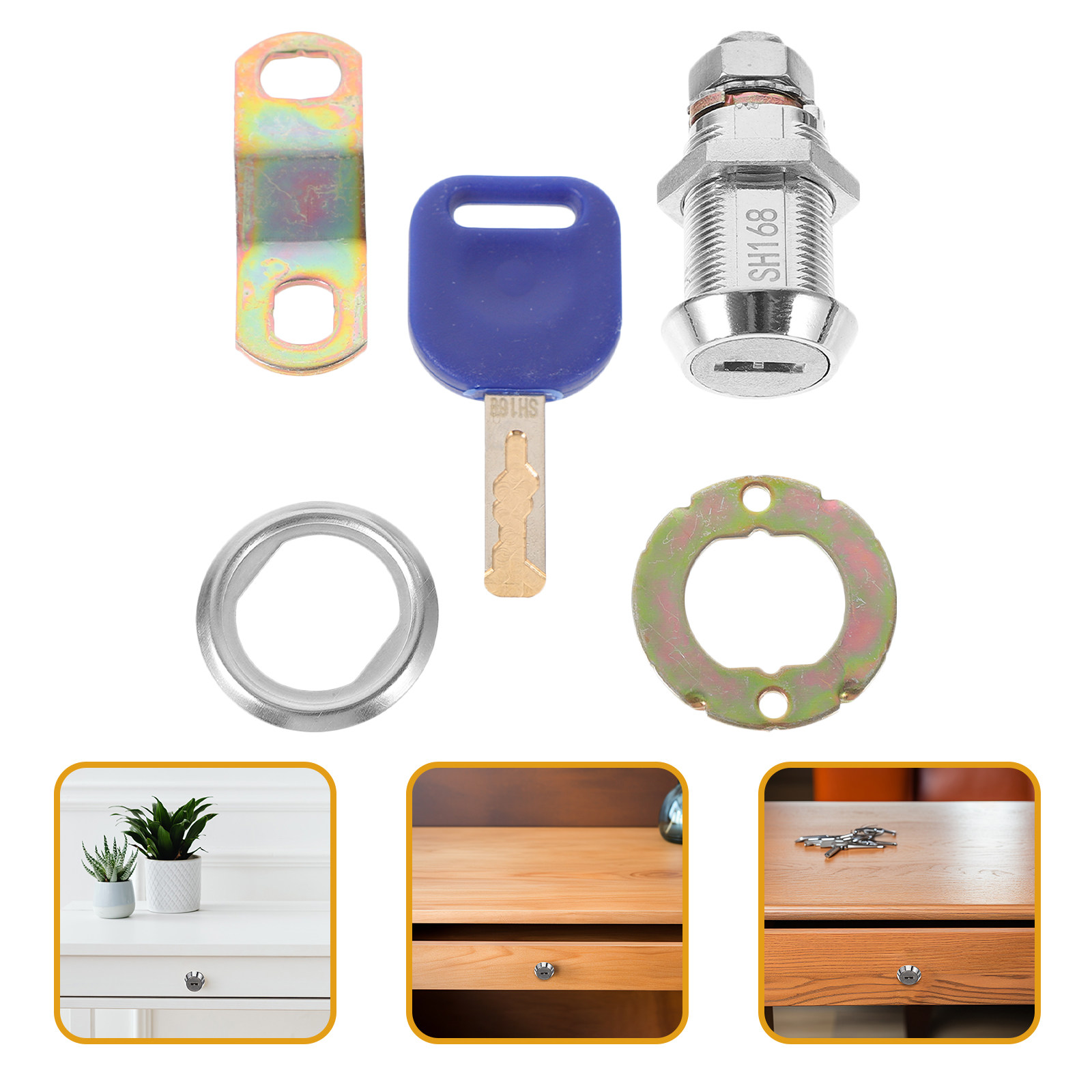 1Set Round Key Door Lock Sturd - đánh giá và giá Gaming Console Cabinet