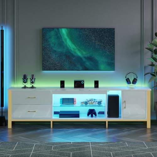 TV Stand for 75/80/85 inch TVs - đánh giá và giá Gaming Console Entertainment Center
