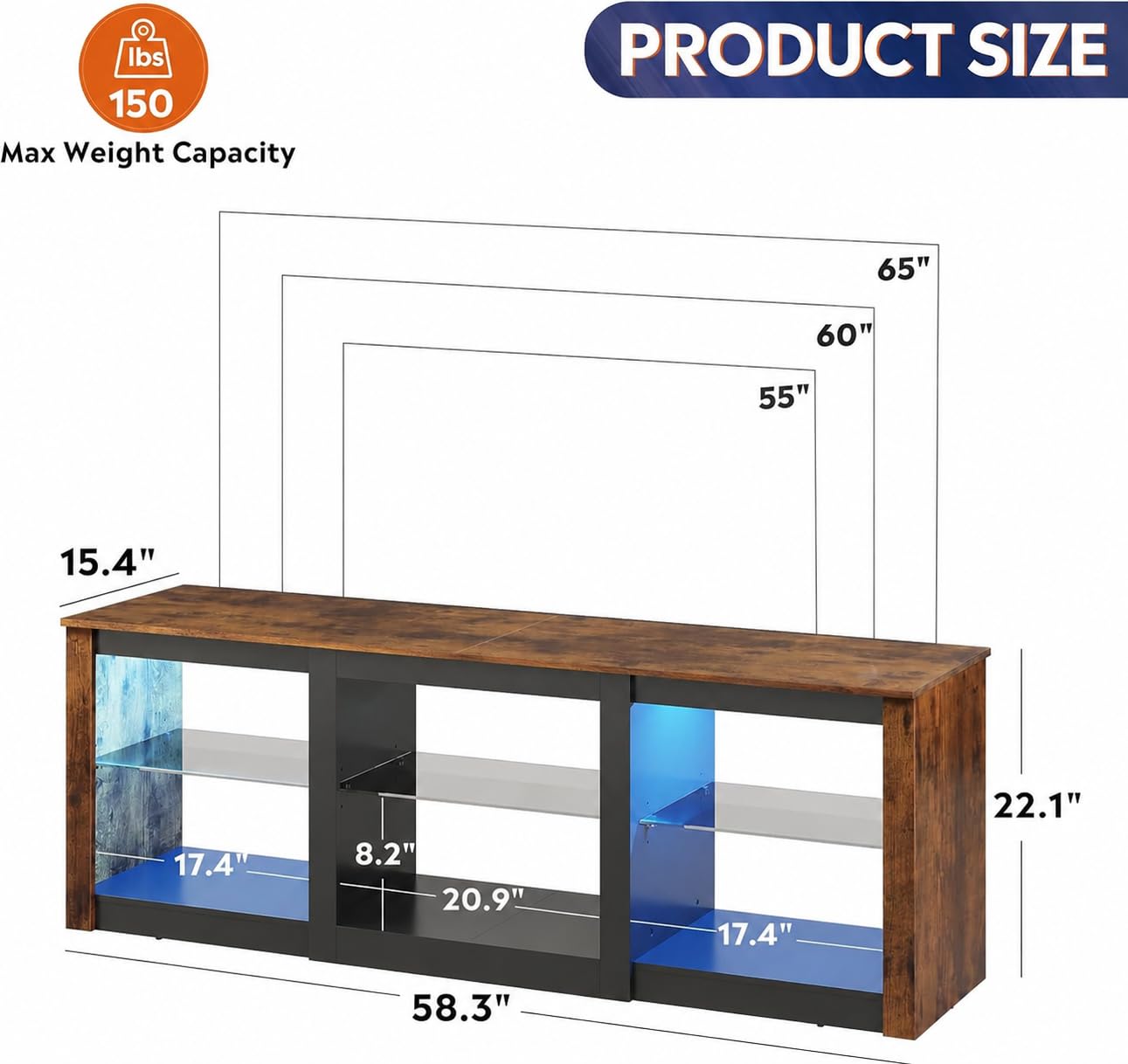 LED TV Stand Entertainment Cen - đánh giá và giá Gaming Console Entertainment Center