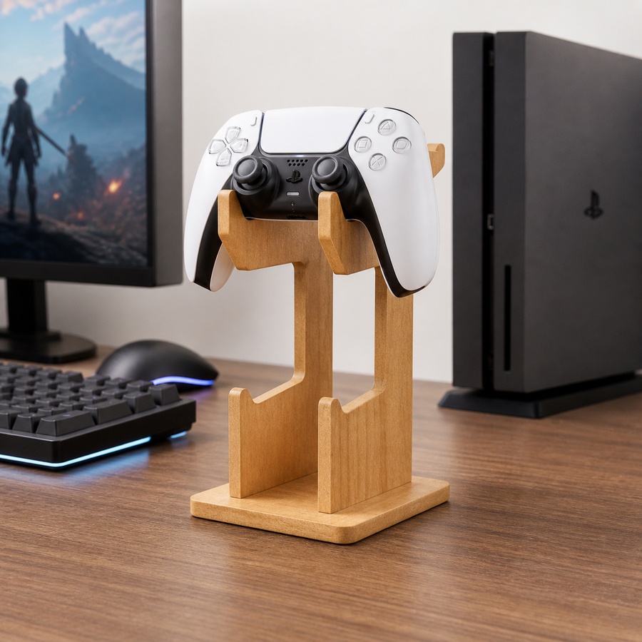 Wooden Game Controller Display - đánh giá và giá Gaming Console Organizer