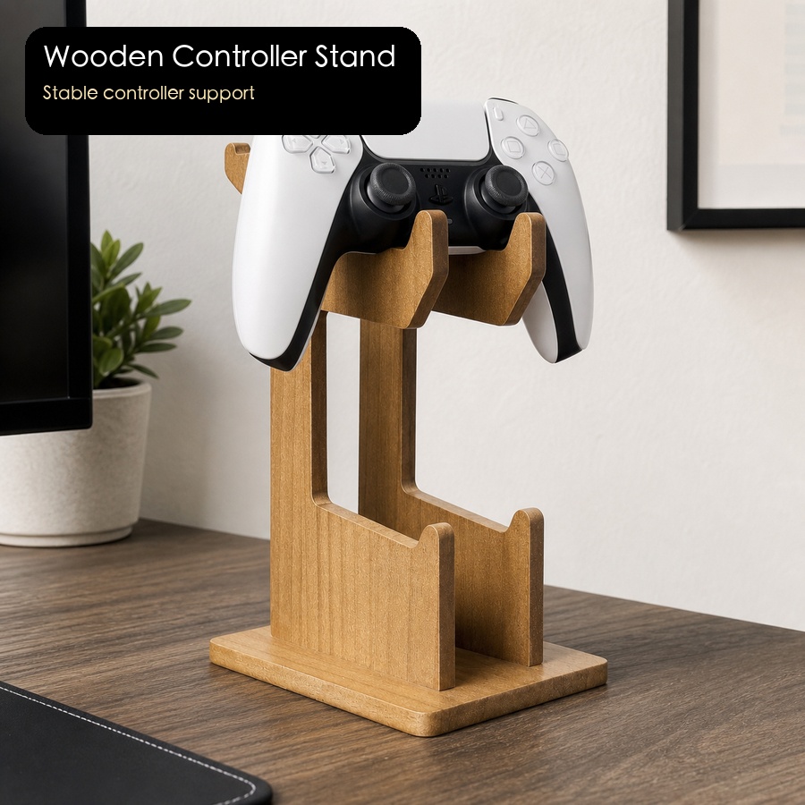 Wooden Game Controller Display - đánh giá và giá Gaming Console Organizer